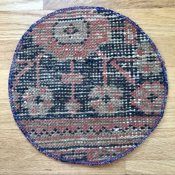 Vintage Turkish Pillow and Tiny Rug - Picture 6 of 10